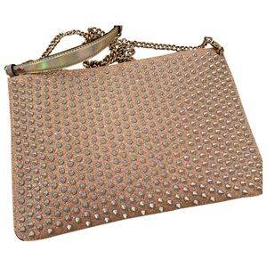 Christian Louboutin Loubi Krypton Glitter Clutch Bag